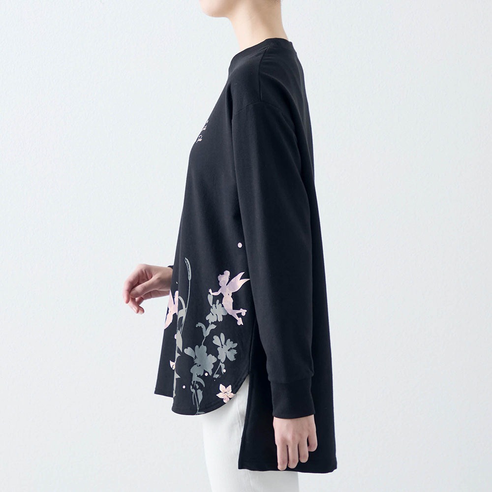 ミニ裏毛チュニック サイドスタイル