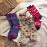 吸湿発熱糸のあったか裏パイルソックス