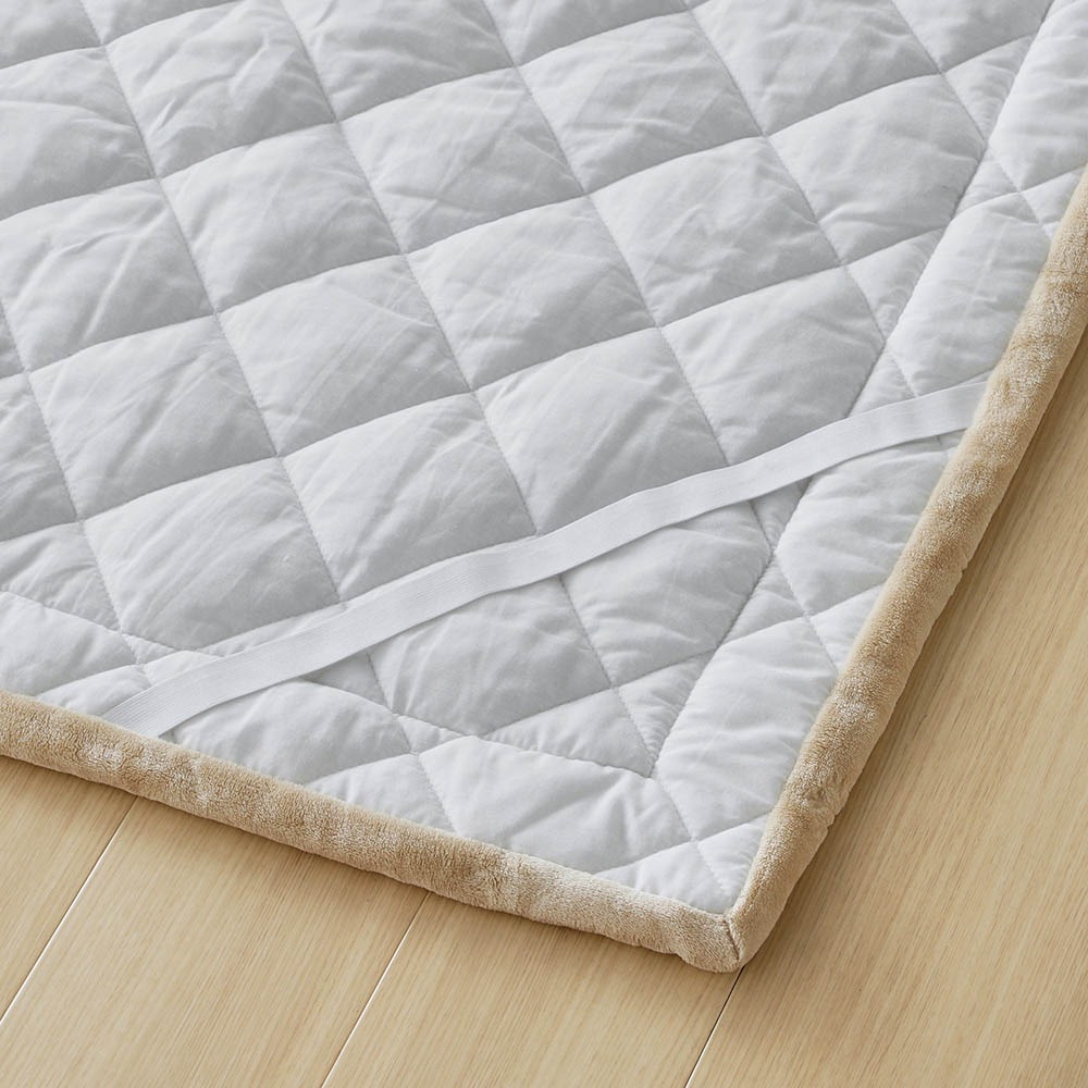 マイクロファイバーのキルトラグ ずれ防止バンド