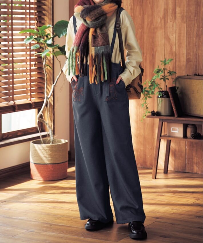 モフモフマフラー　チップ＆デール　使用イメージ