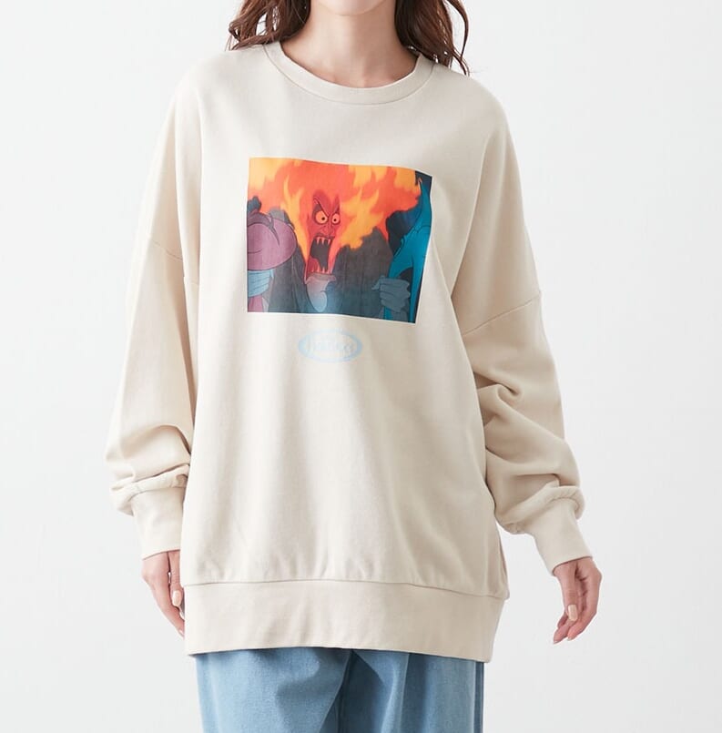 オーバーサイズ裏毛チュニック　ハデス