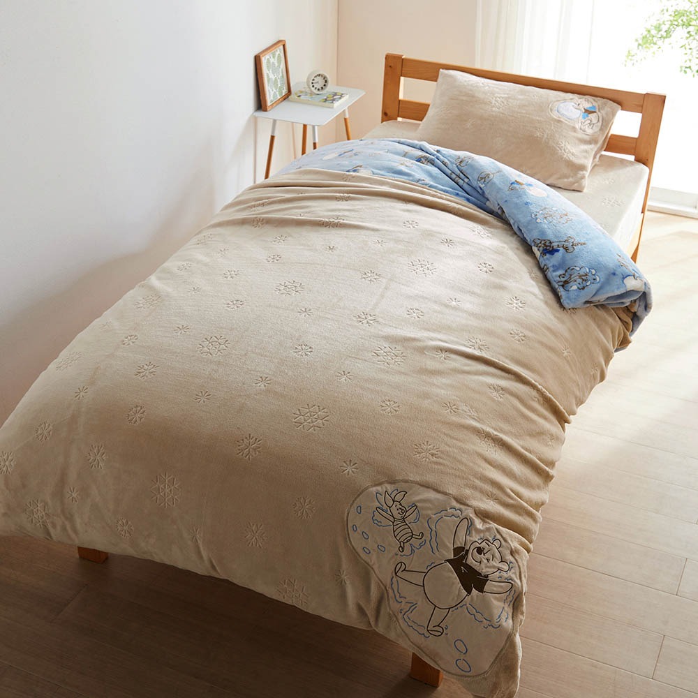 マイクロファイバーの布団カバーセット　プーさん