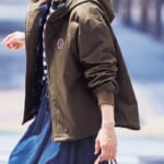 キルティング裏地付きマウンテンパーカ