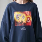 オーバーサイズ裏毛チュニック　リトル・マーメイド　デザインアップ
