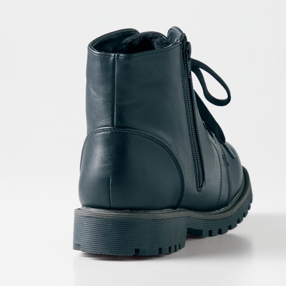 スパイク付きレースアップブーツ かかと