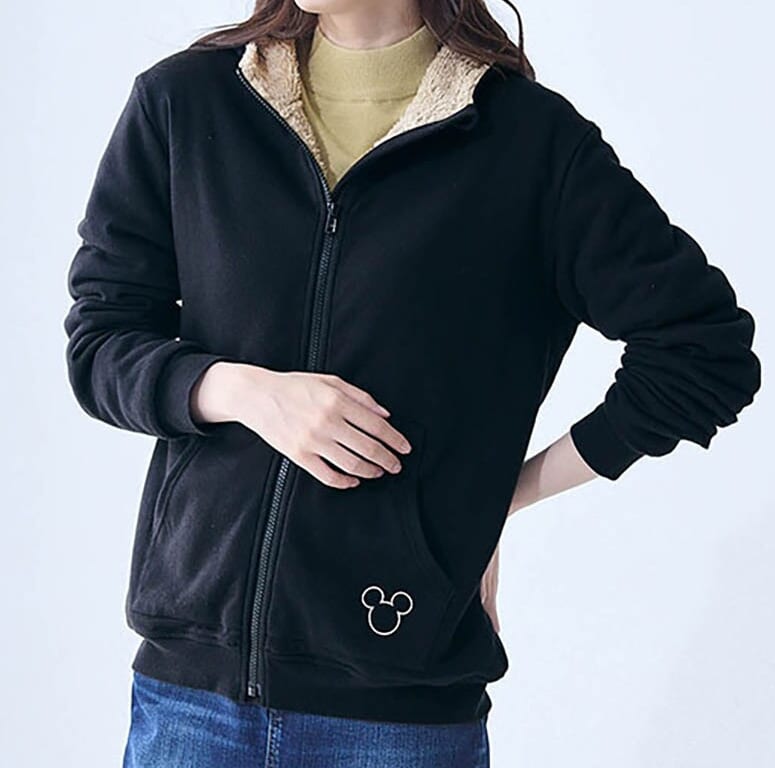 裏ボアパーカー　ミッキー