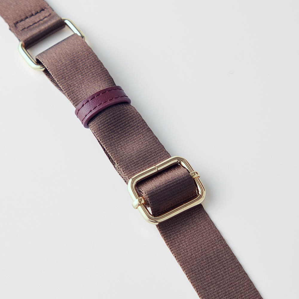 革付属ツイードチェックのミニバッグ ショルダー