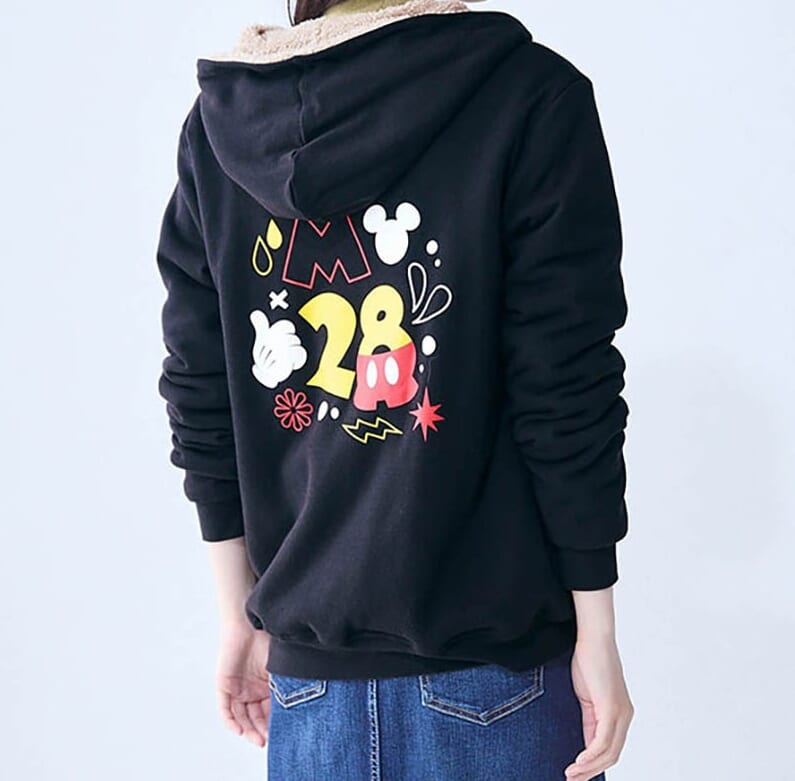 裏ボアパーカー　ミッキーバックスタイル