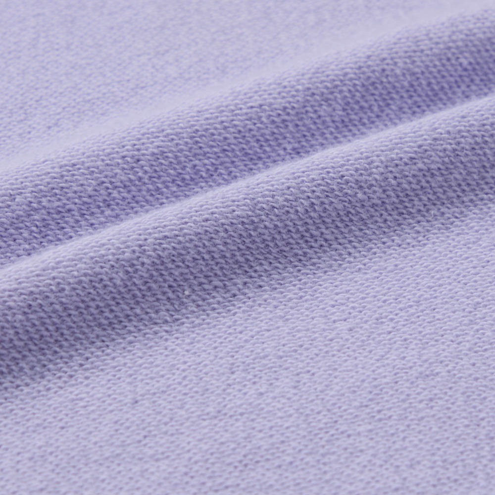 ユニセックス裏毛プルオーバー　素材アップ