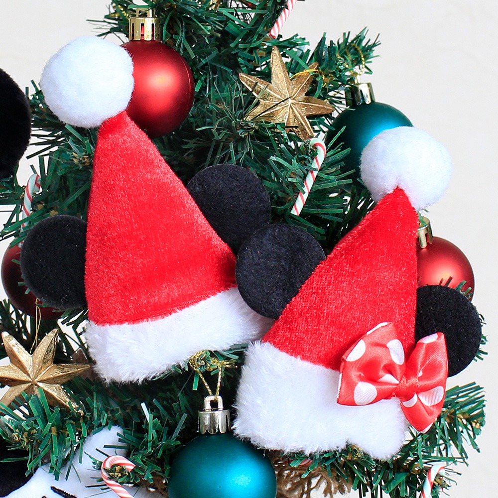 テーブルツリーセット「わくわくクリスマス　28cm（ミッキーマウス）」　ヘアクリップ