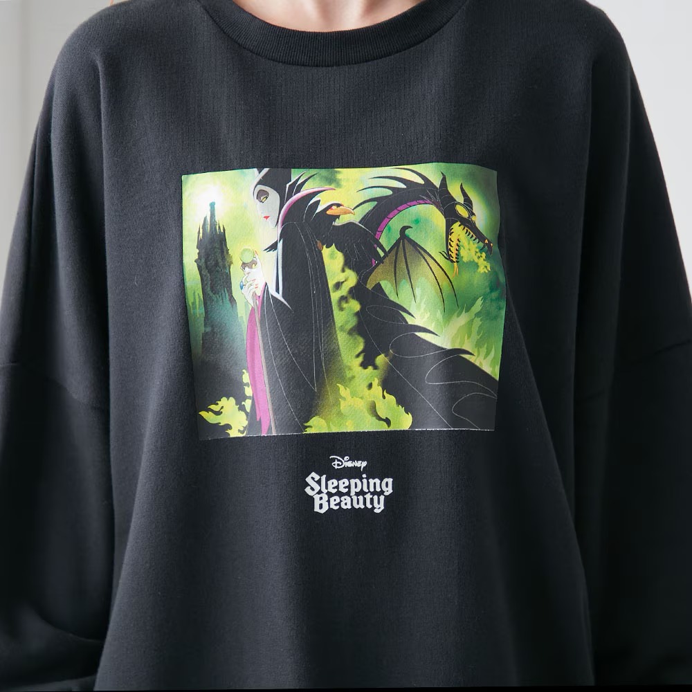 オーバーサイズ裏毛チュニック　マレフィセント　デザインアップ