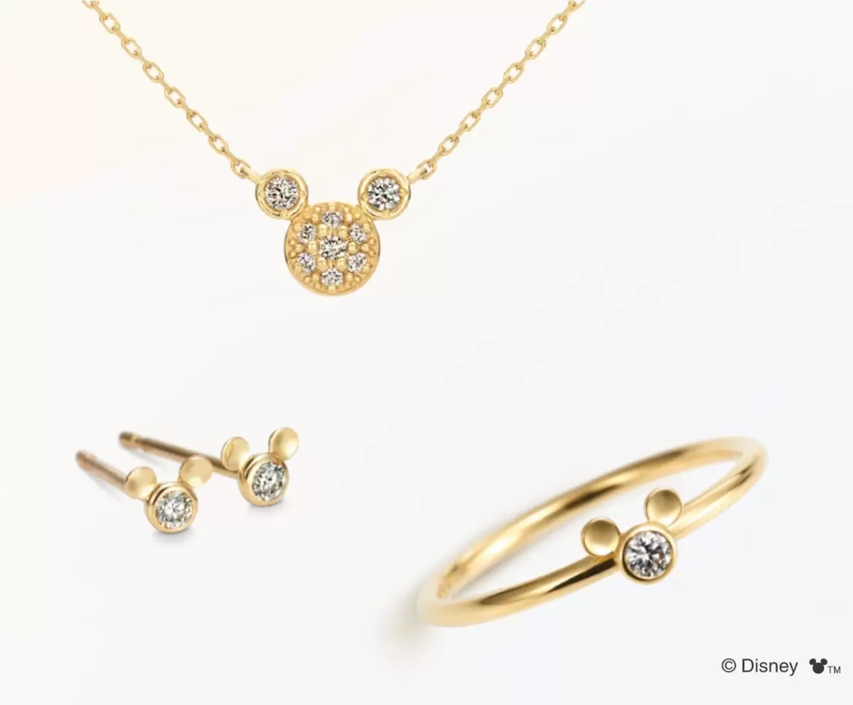 ミッキーモチーフ　ジュエリー