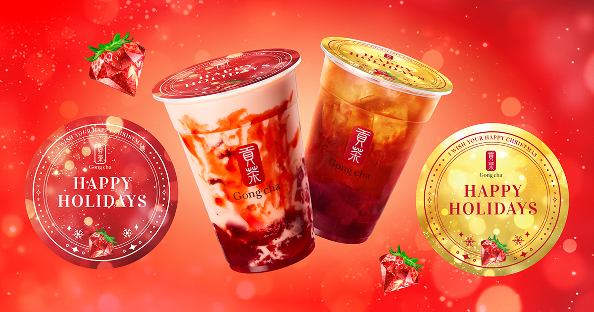 ゴンチャ「あまおう ホリデー」