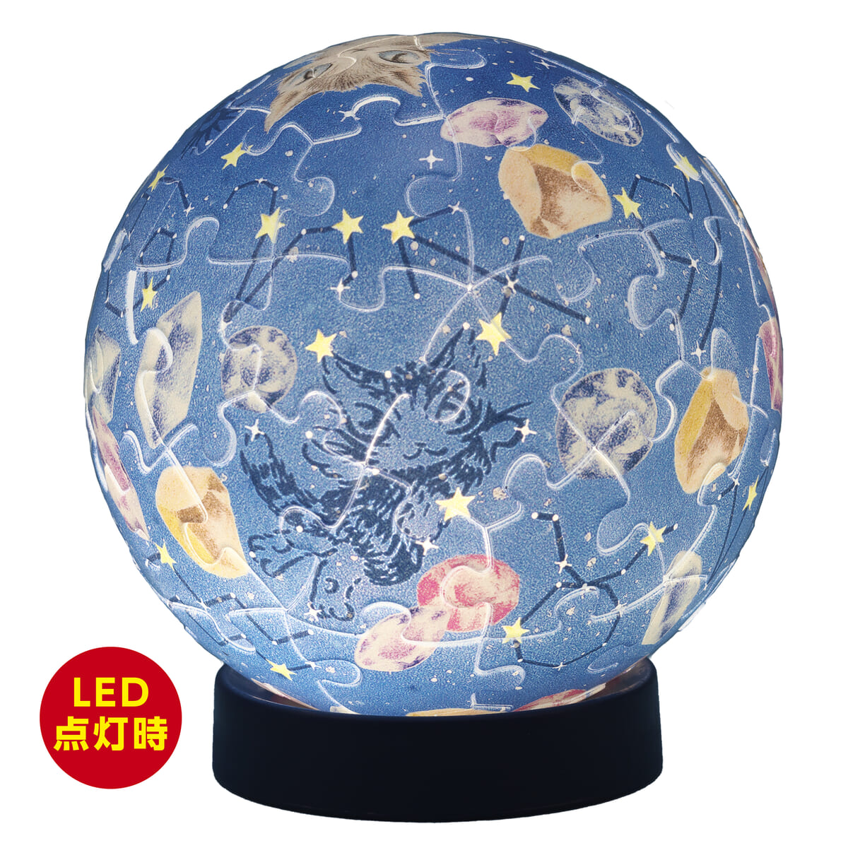 LED点灯時見える隠し絵