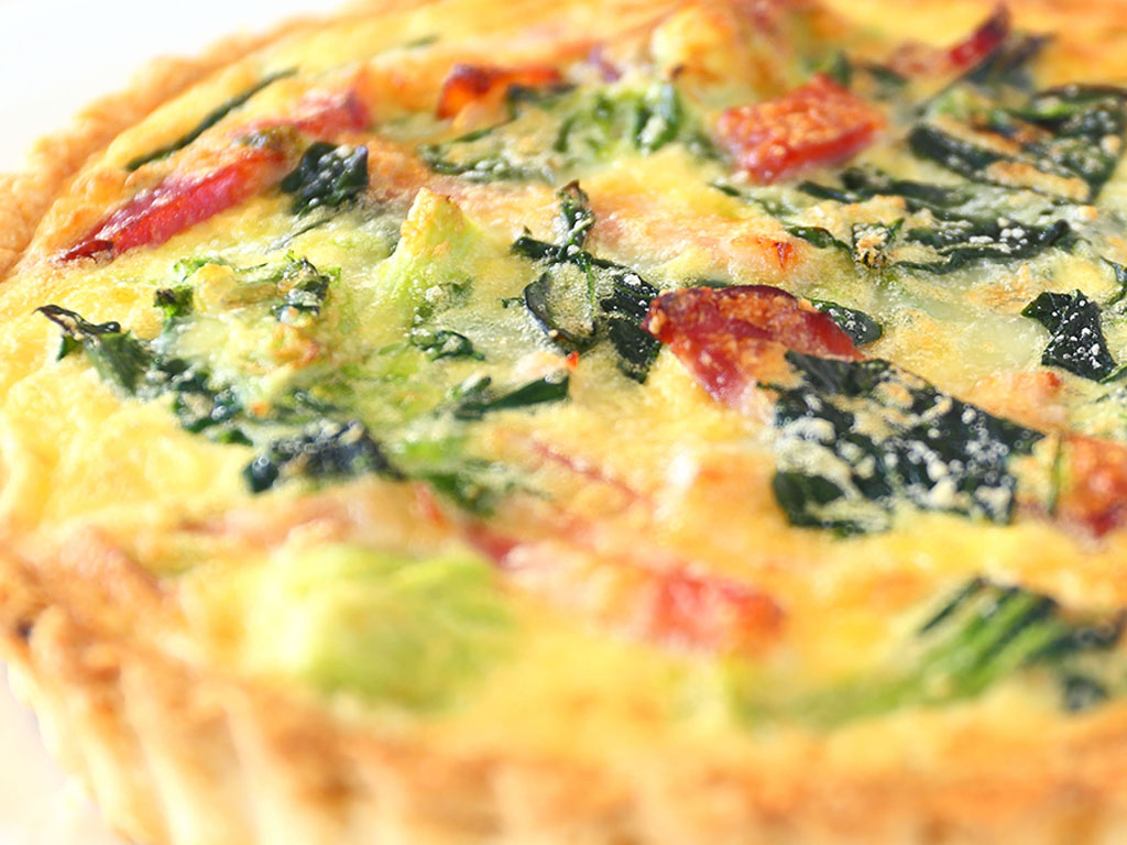 ホウレン草とベーコンのキッシュ ロレーヌ風
