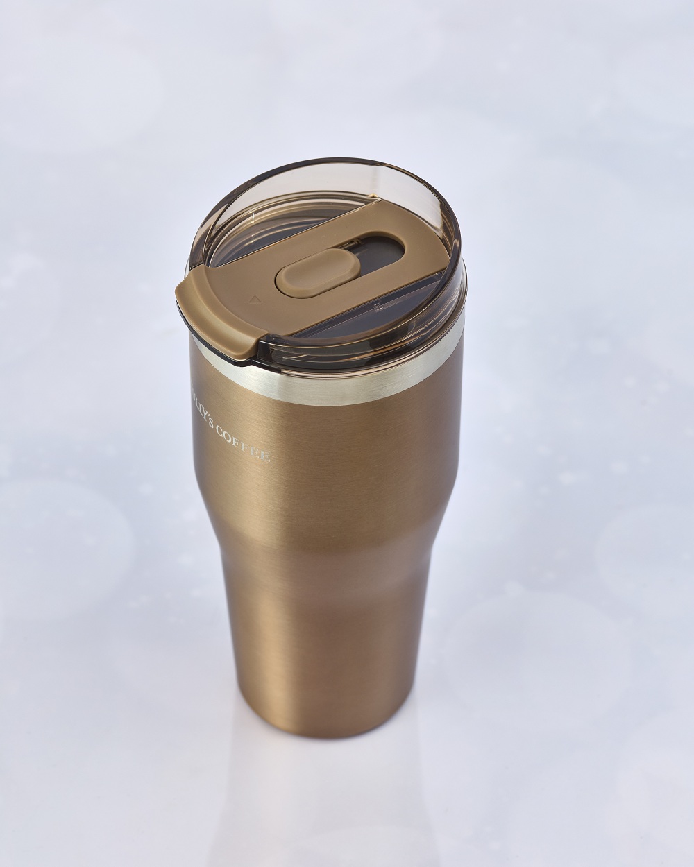 ストロー付き2WAYステンレスタンブラー（メタリック）