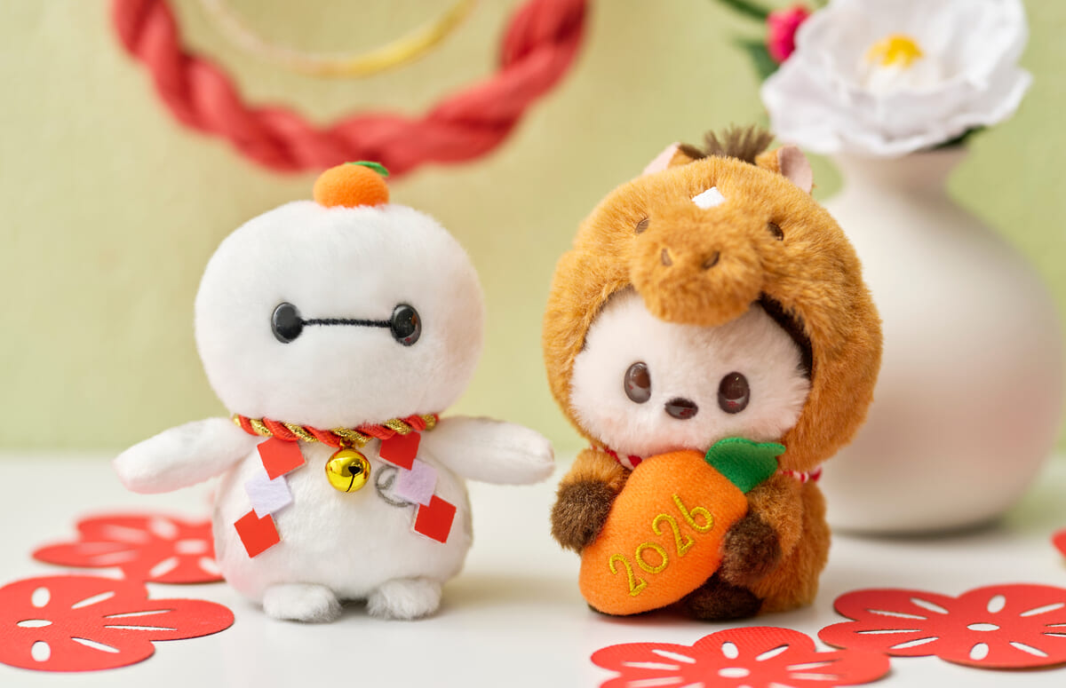 「うるぽちゃちゃん」からお正月仕様のぬいぐるみが登場