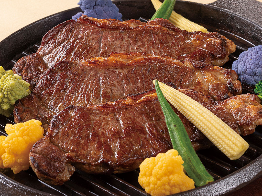 牛サーロイン肉のステーキ