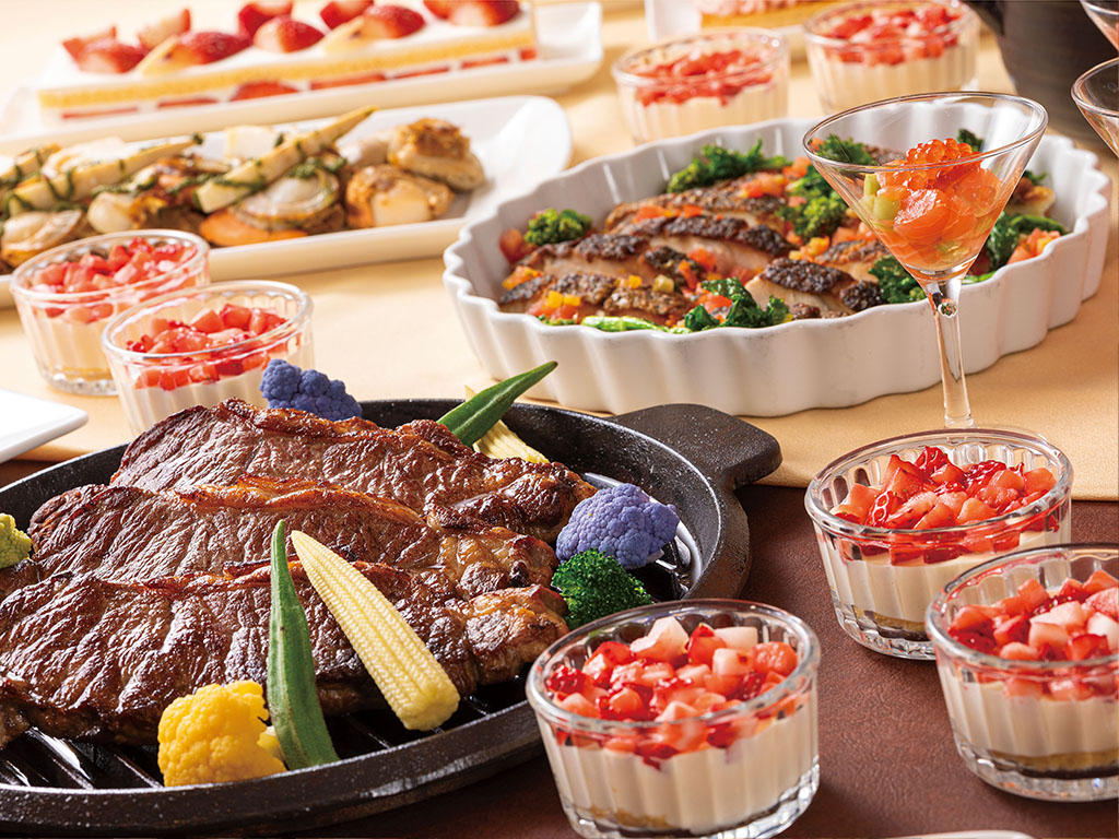 ステーキ&ストロベリースイーツ・ディナービュッフェ3