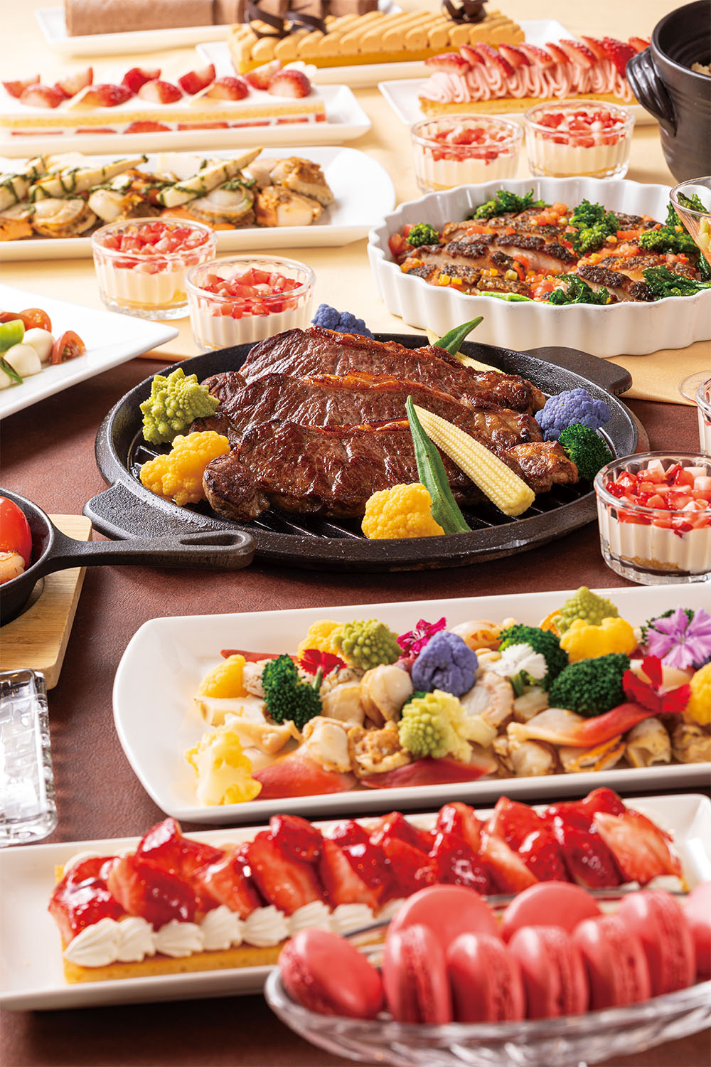 ステーキ&ストロベリースイーツ・ディナービュッフェ4