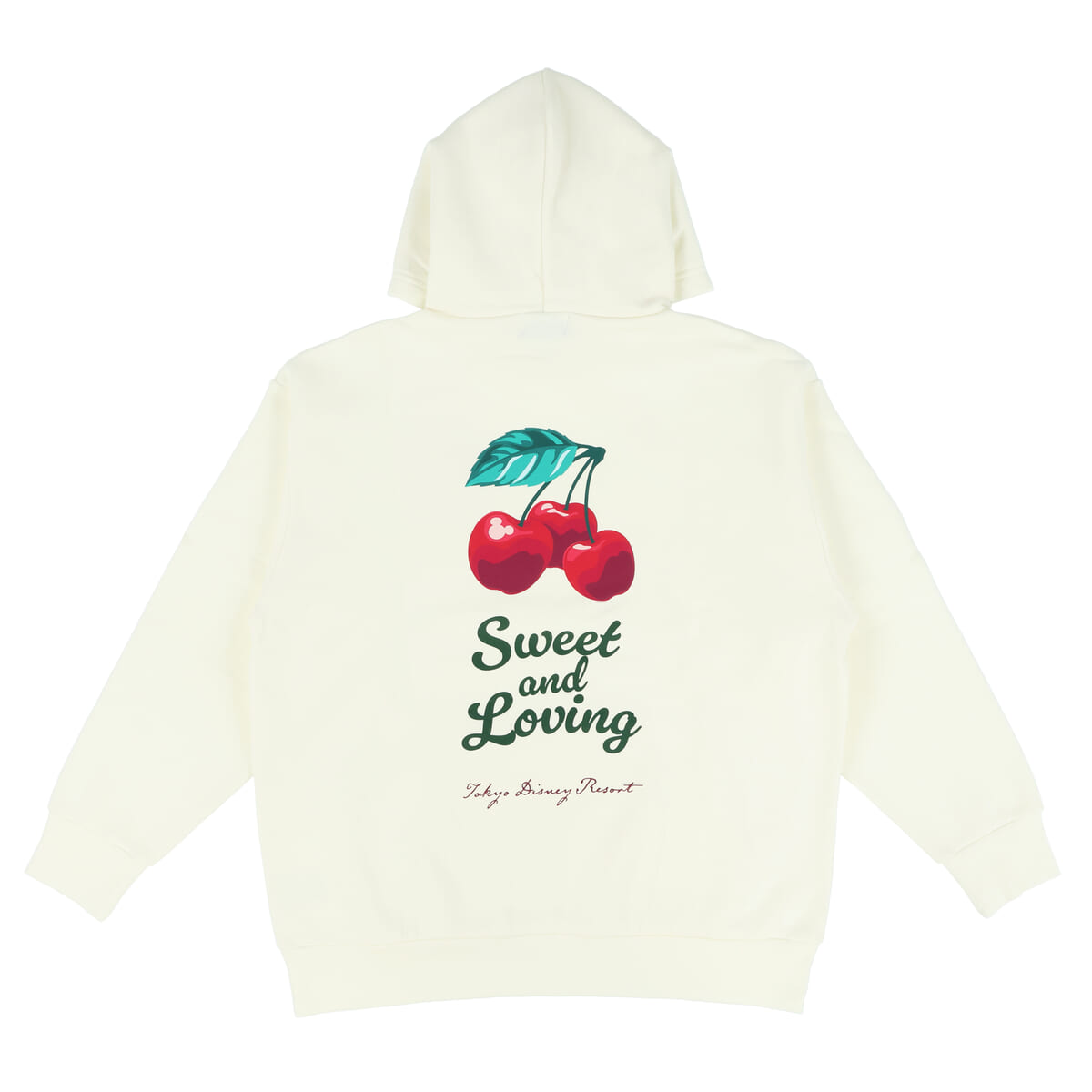 ミニーマウス パーカー バックプリント