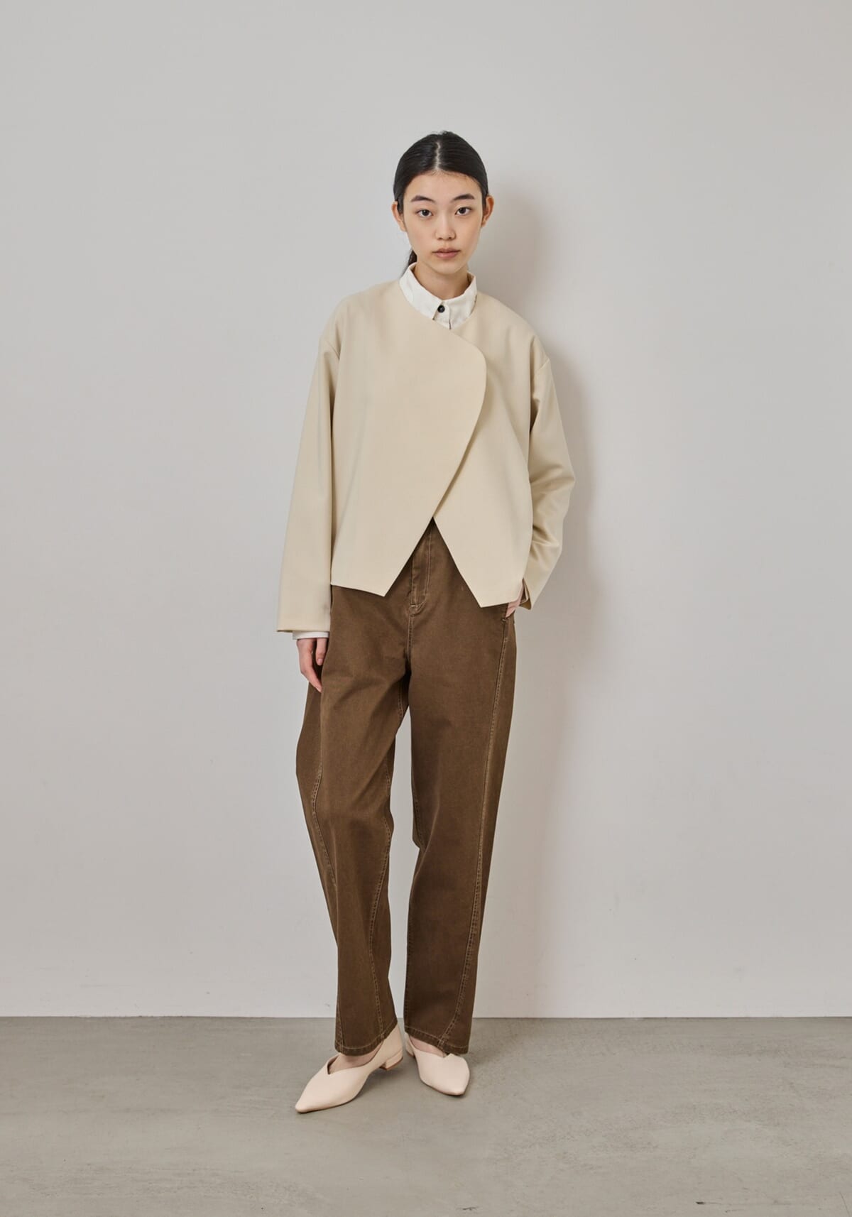 セットアップ ラウンドジャケット+ワイドパンツ4