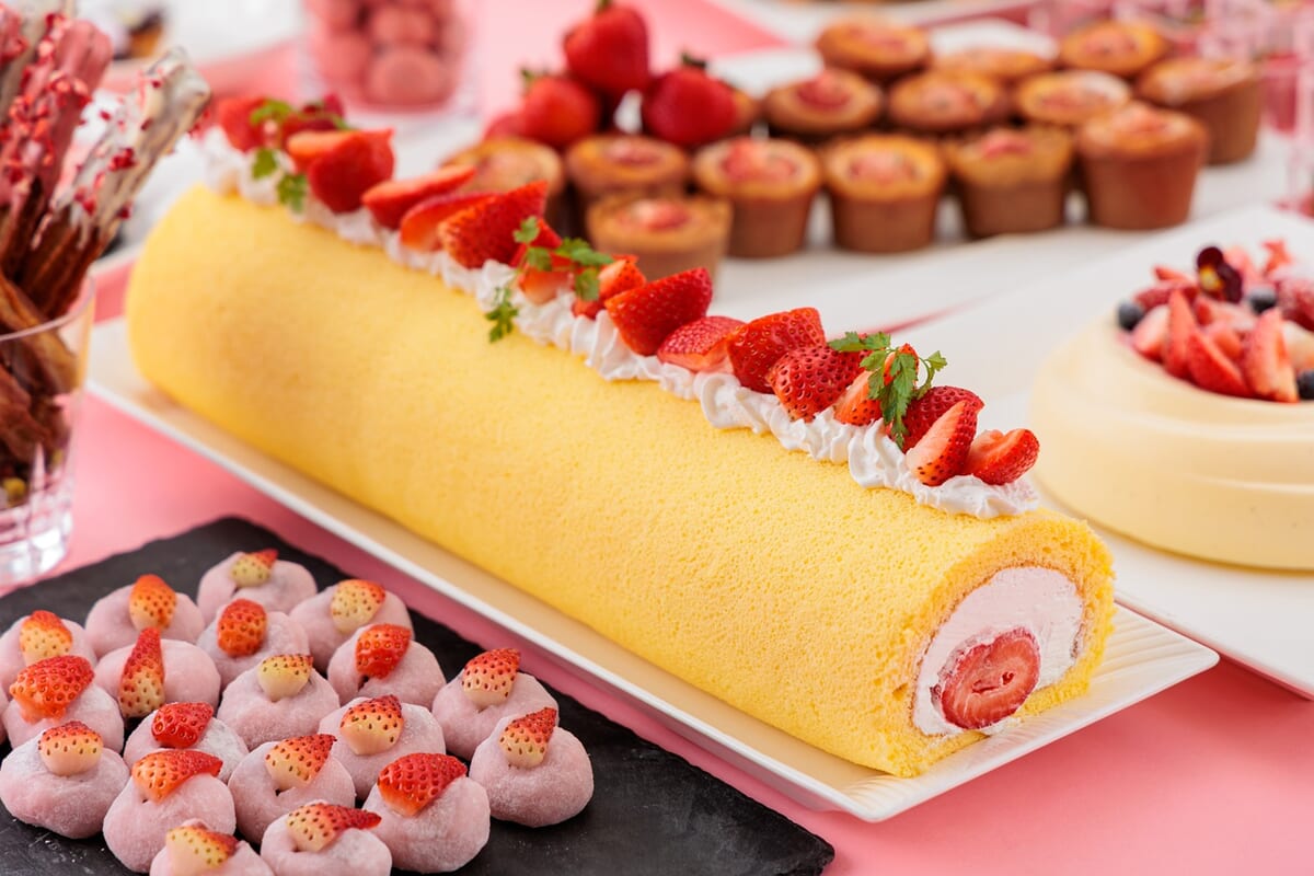 【~花時~】あまおうのロールケーキ