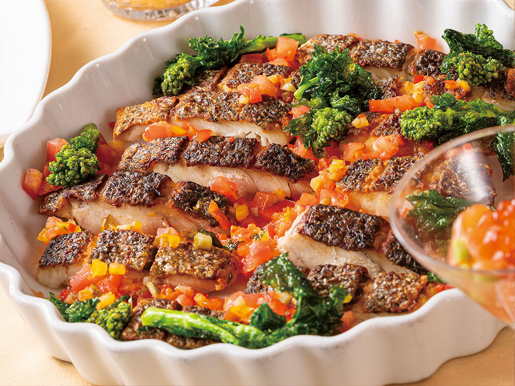 スズキのソテー