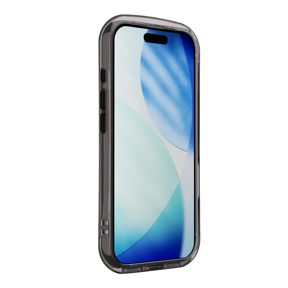 iPhone 17用 MagSafe対応 エアクッションケース [グラファイト]　装着時　画面