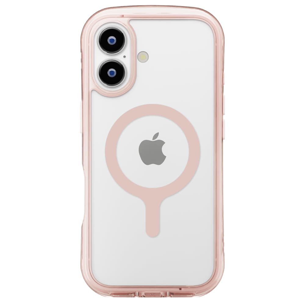 iPhone 17用 MagSafe対応 エアクッションケース [サクラ]　装着時　正面