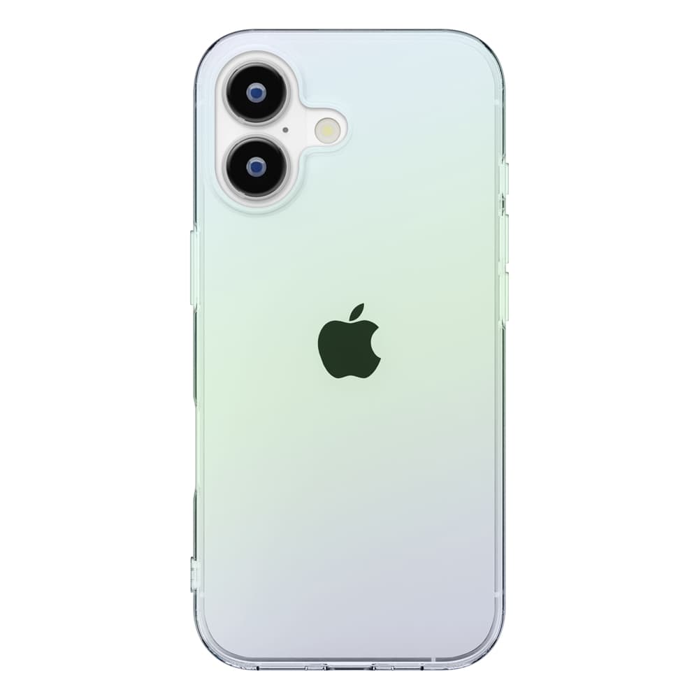 iPhone 17用 クリアソフトケース（オーロラ）背面