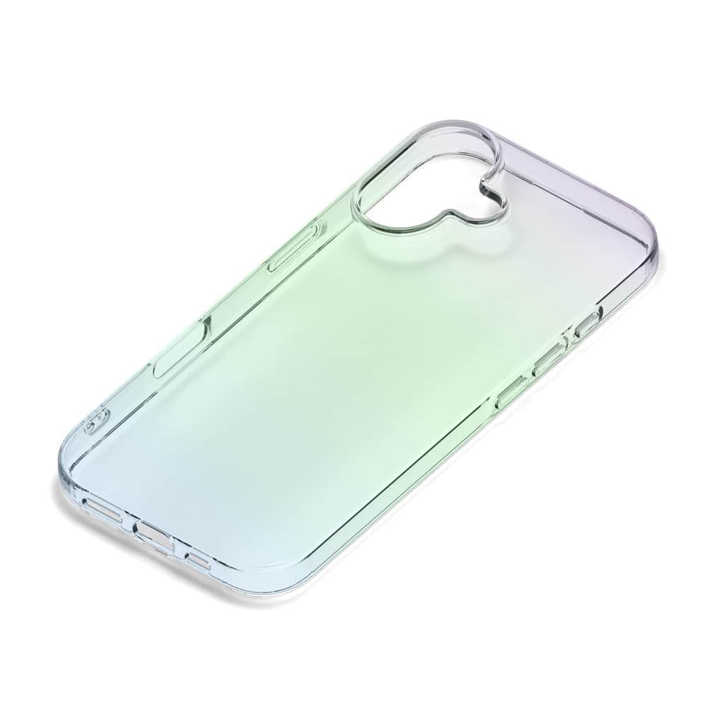 iPhone 17用 クリアソフトケース（オーロラ）