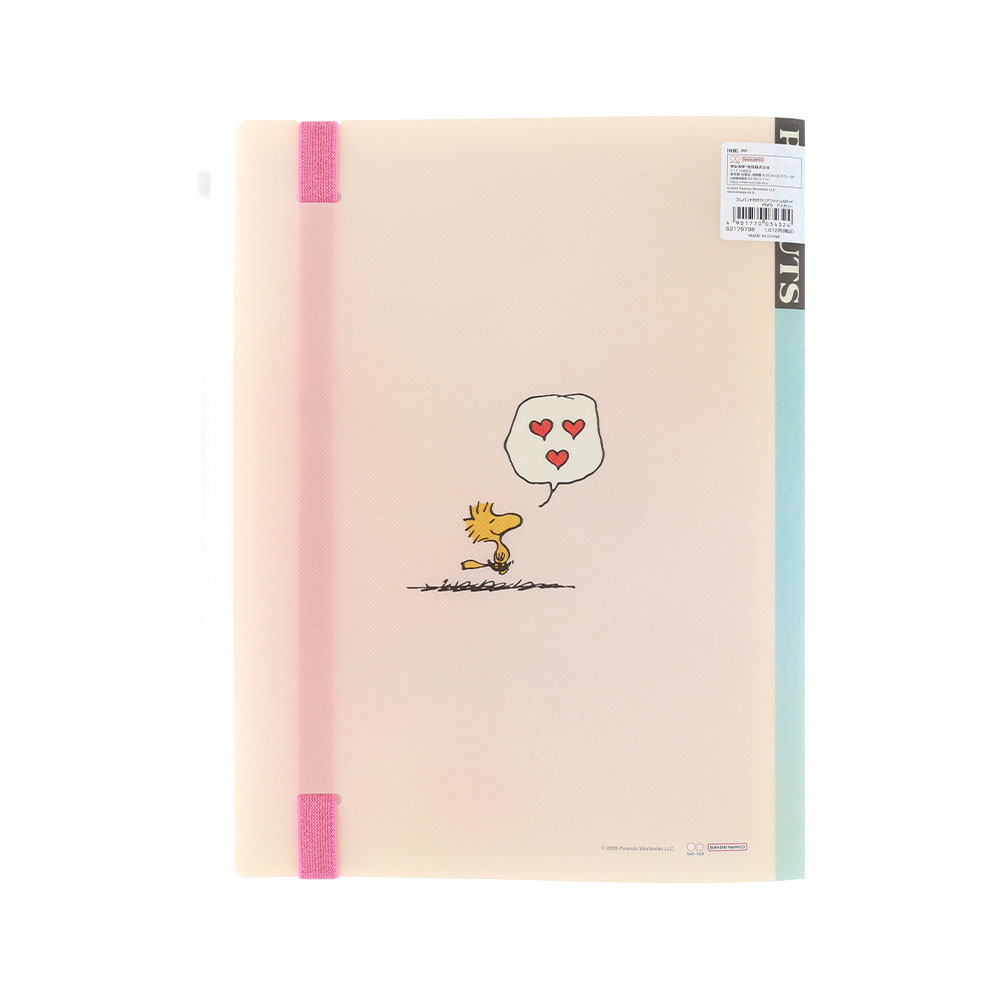 ゴムバンド付きクリアファイル5P+F アイボリー02