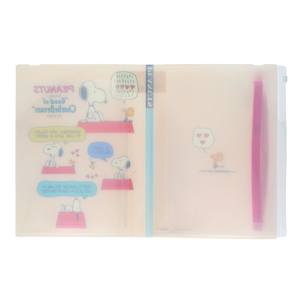 ゴムバンド付きクリアファイル5P+F