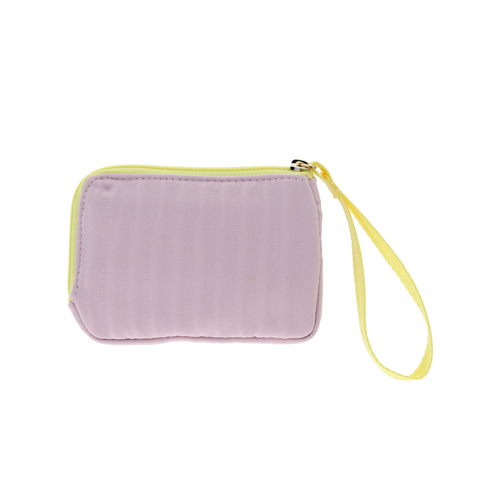 刺繍フラットポーチ ピンク02