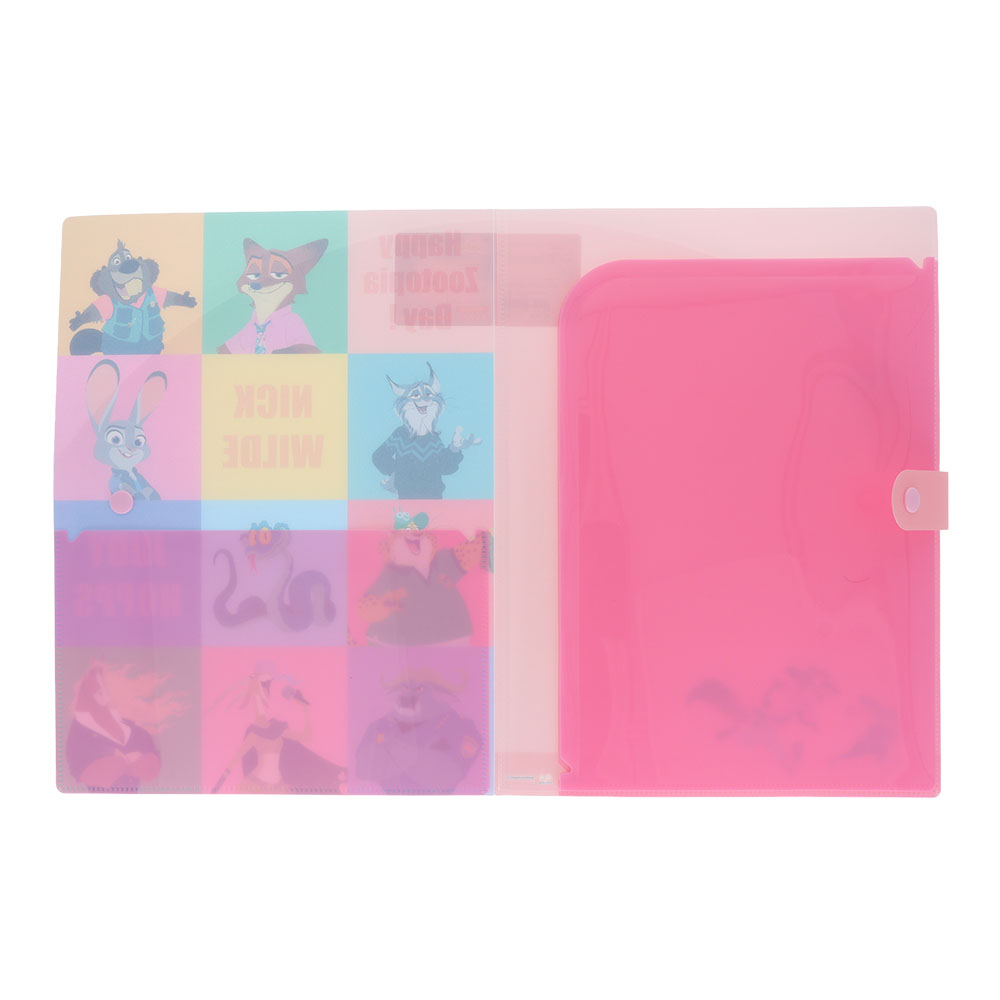 ボタン付きクリアファイル4P　みんな（内側）