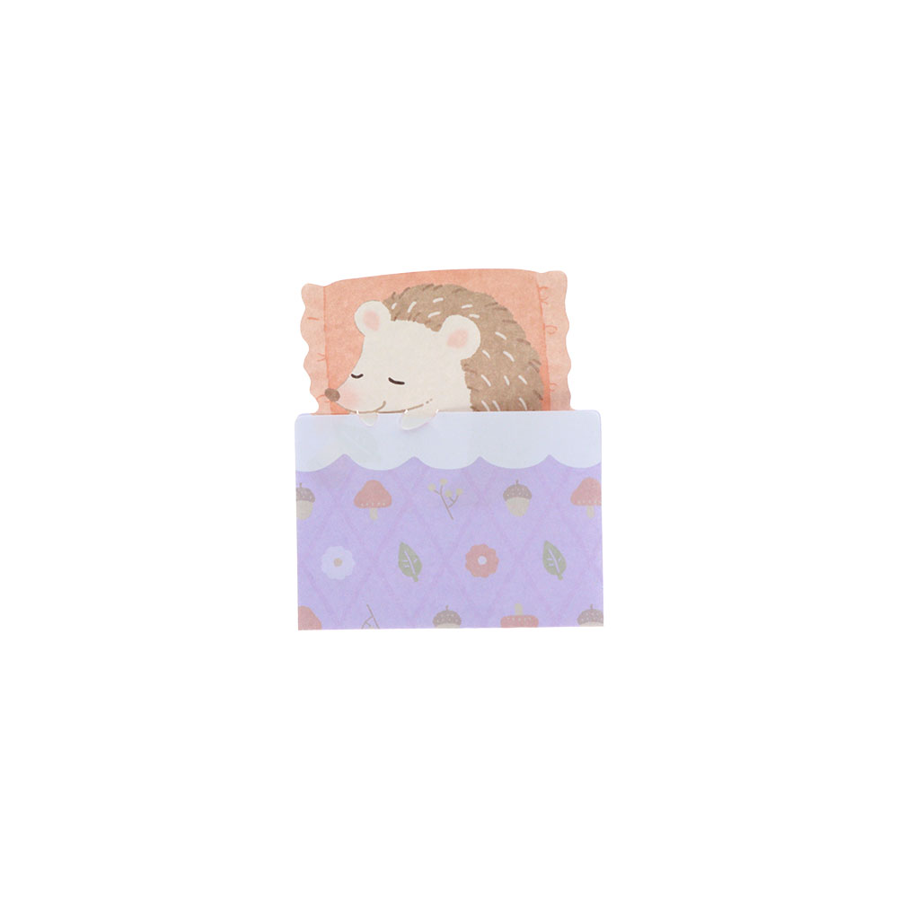 すやすやふせん　ハリネズミ03