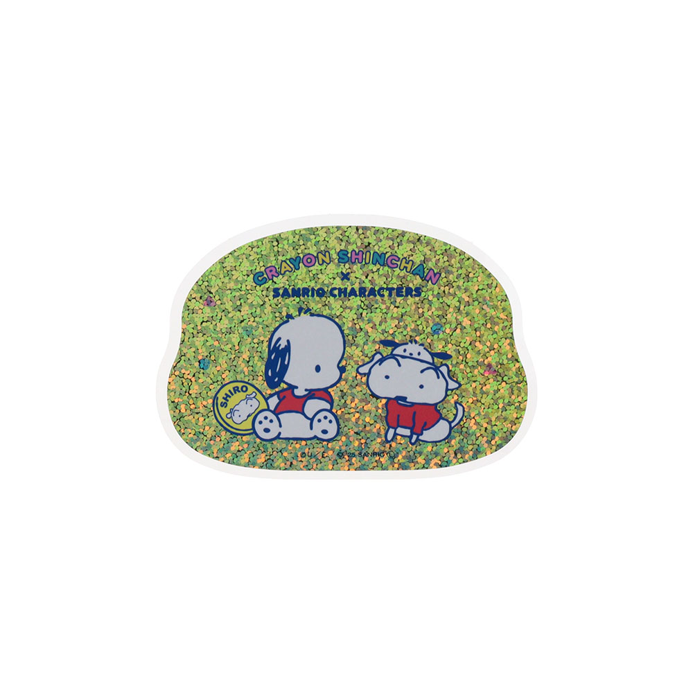 ホログラムステッカー シロ×ポチャッコ