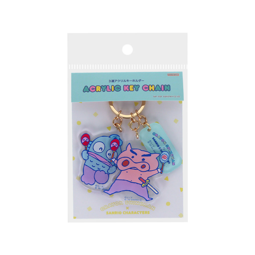 3連アクリルキーホルダー ぶりぶりざえもん×ハンギョドン