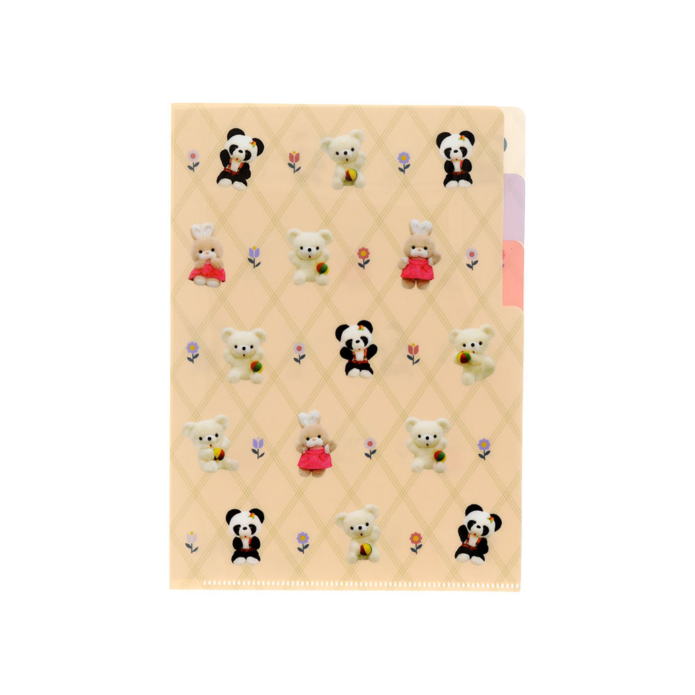 クリアファイルA5 3P BE(ベージュ)