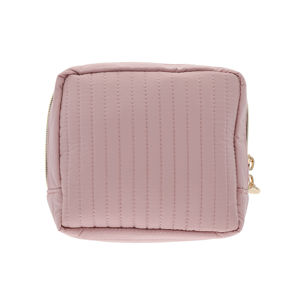 キルティングスクエアポーチ クリーミーうさぎ(うしろ)