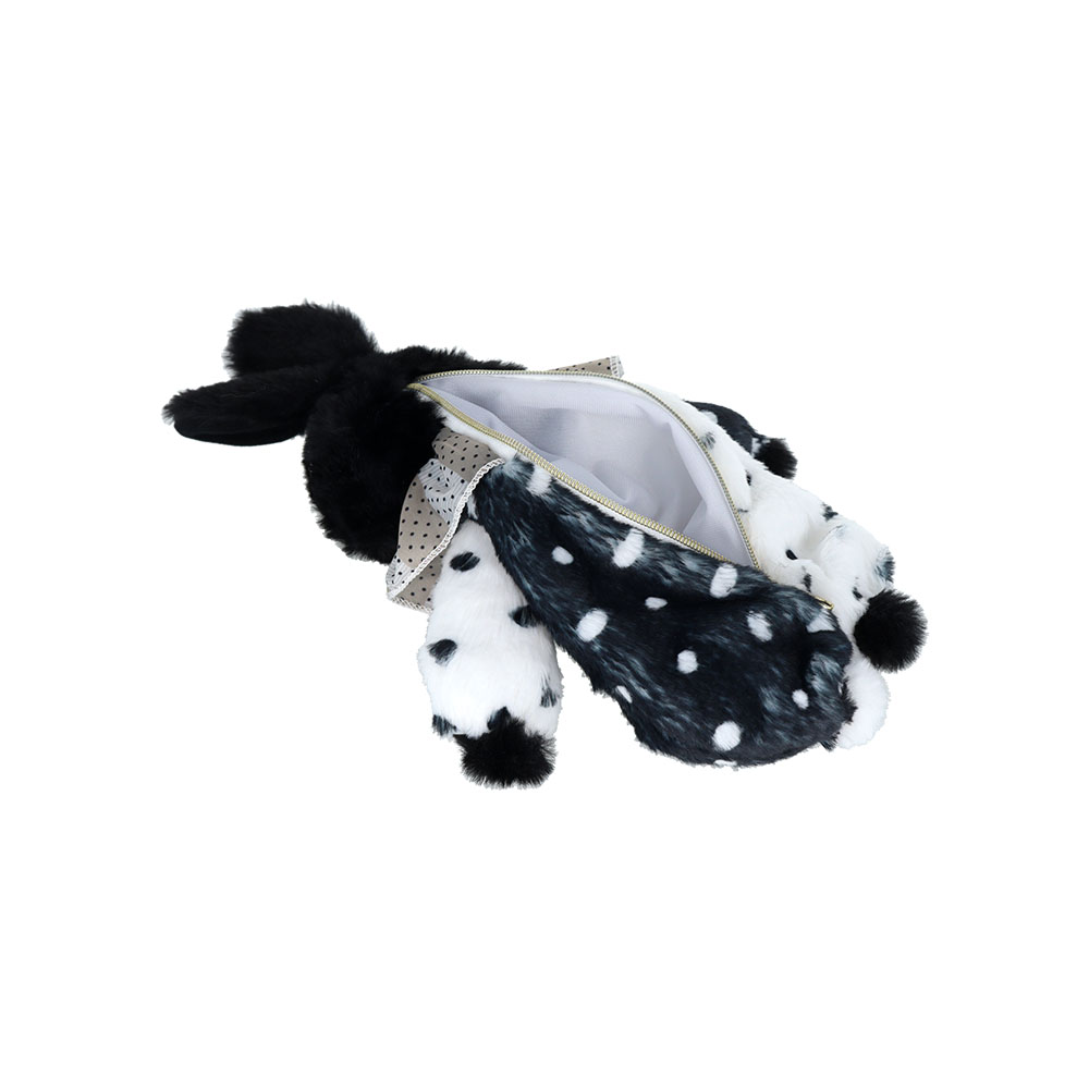 ぬいぐるみペンケース 黒ピエンヌ(開口)