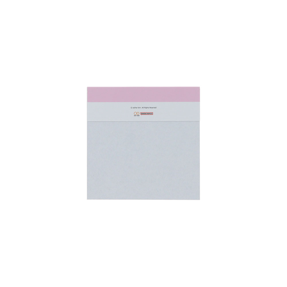 窓付きスクエアメモ ピンク(台紙)