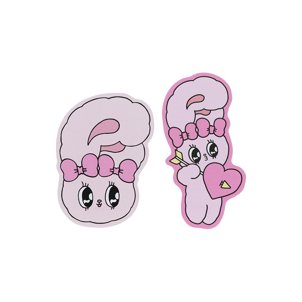 ダイカットミニレターセット ピンク(便箋)