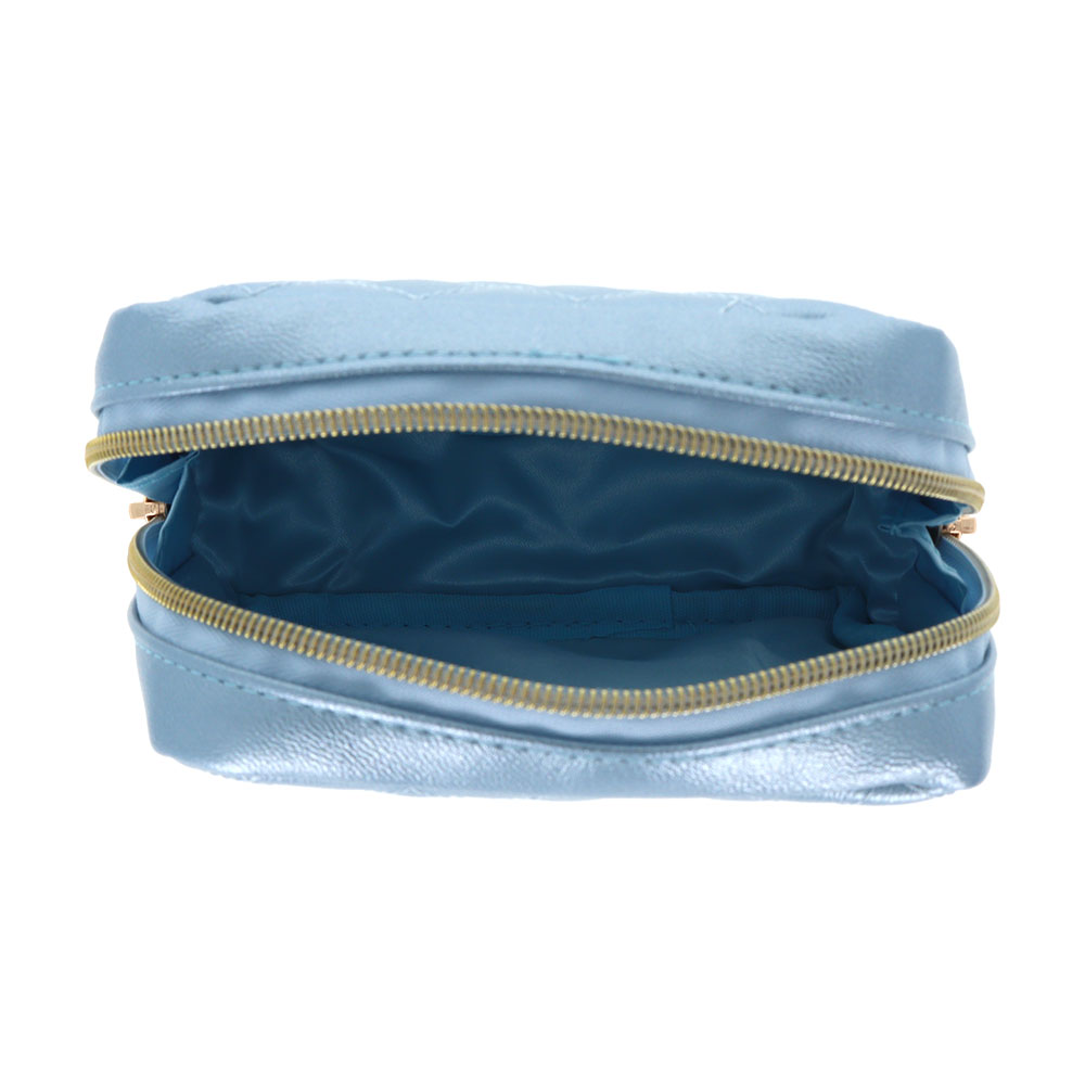 キルティングスクエアポーチ クリームバニー(開口)