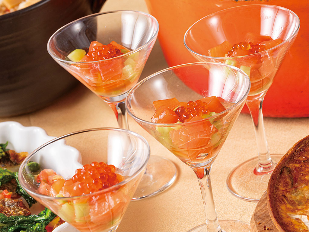 タスマニア産サーモンのカクテル