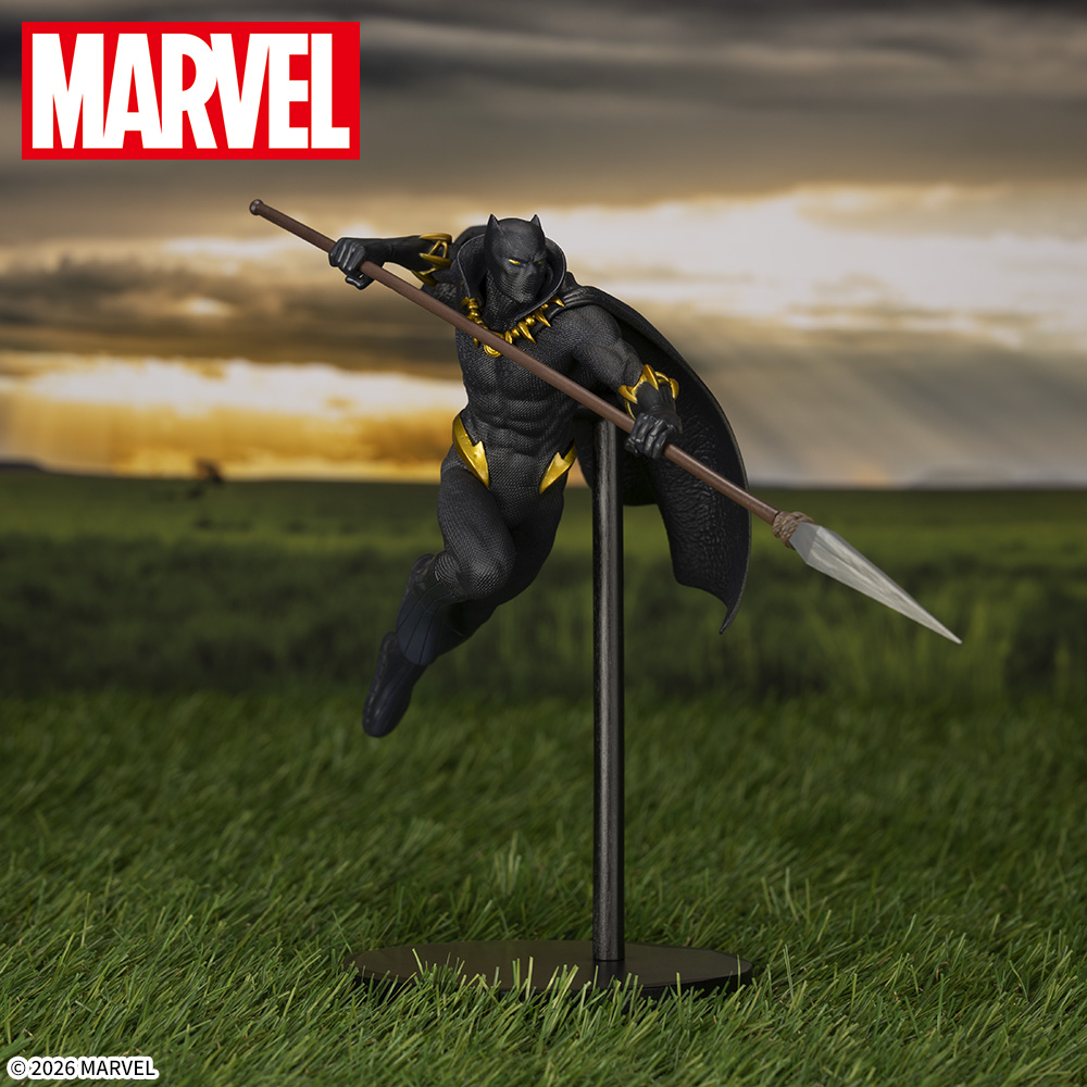 セガプライズ「MARVEL ACT/CUT プレミアムフィギュア “ブラックパンサー”」 全体 正面