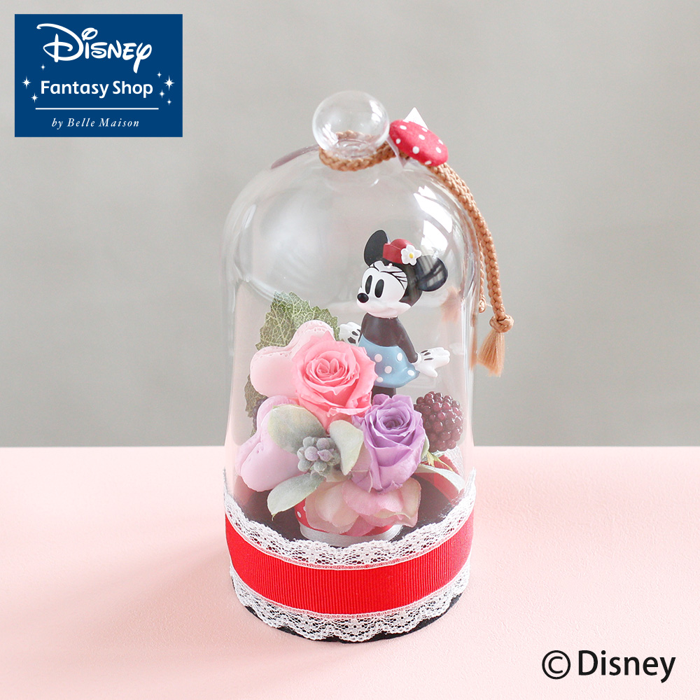 ディズニー/プリザーブドフラワー「ラブリードーム（ミニーマウス）」