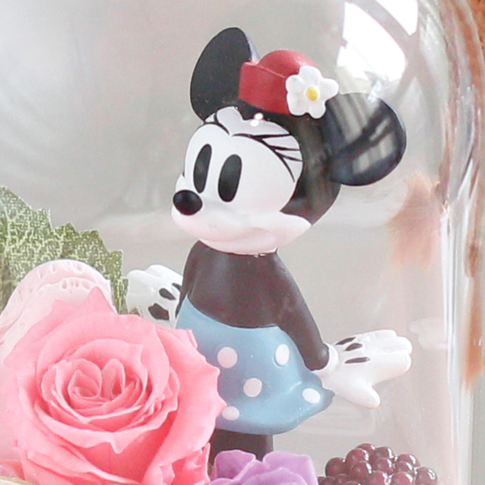 ディズニー/プリザーブドフラワー「ラブリードーム（ミニーマウス）」デザインアップ