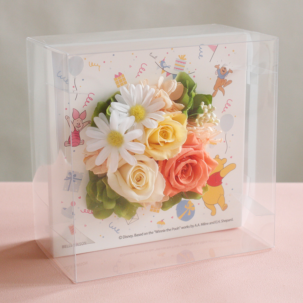 ディズニー/プリザーブドフラワー「フレーム(くまのプーさん)」 パッケージ